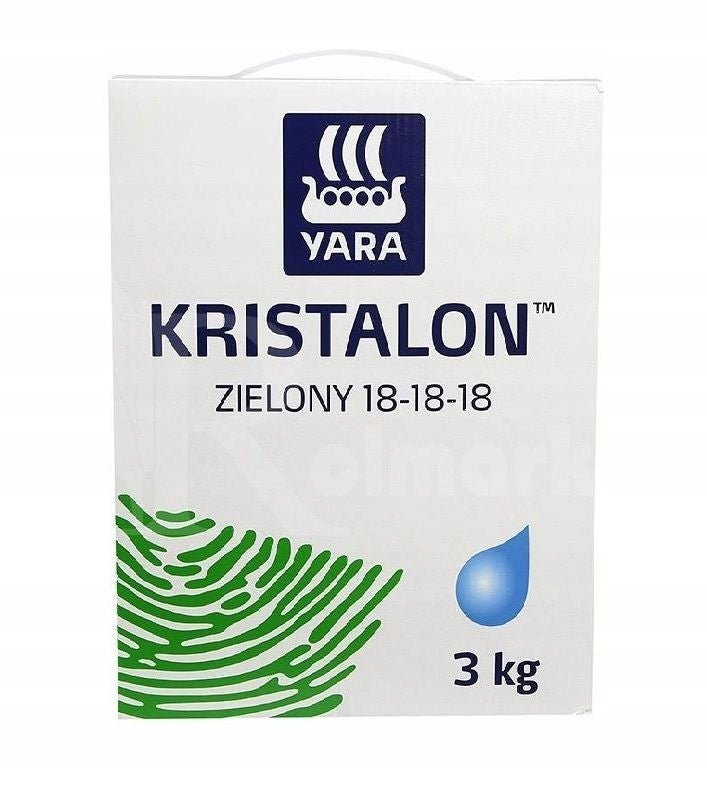 FERTILIZER Kristalon green NPK 18-18-18 3kg Packaging status original