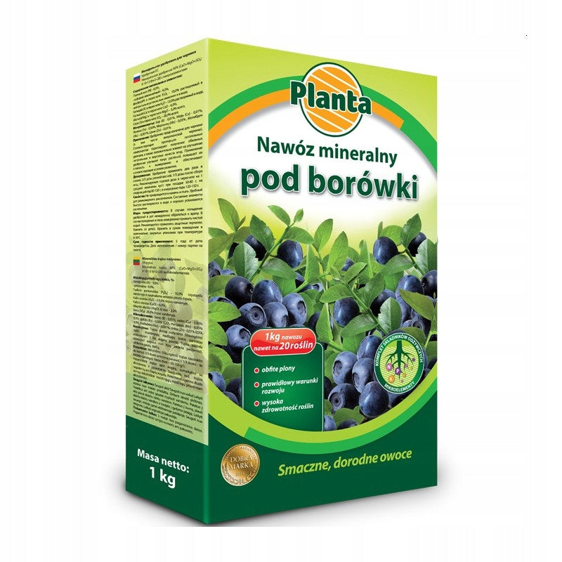 FERTILIZER PLANTA FOR BLUEBERRIES AND OTHER ACID-LOVING 1kg