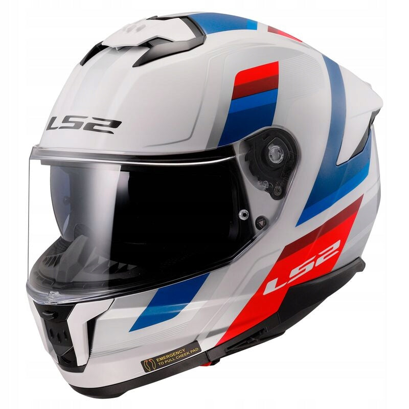 FF808 INTEGRAL HELMET LS2 STREAM II VINTAGE WHITE r. XXL 63-64 cm ECE2206
