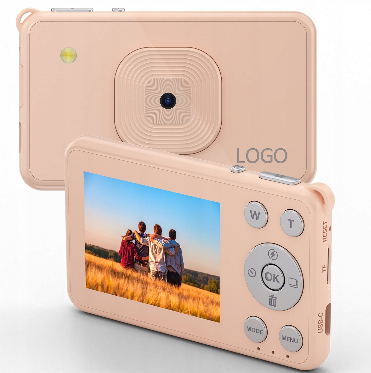 FHD 4K 20MP DIGITAL CAMERA WITH ZOOM 16X BUILT-IN LAMP PINK 64GB card