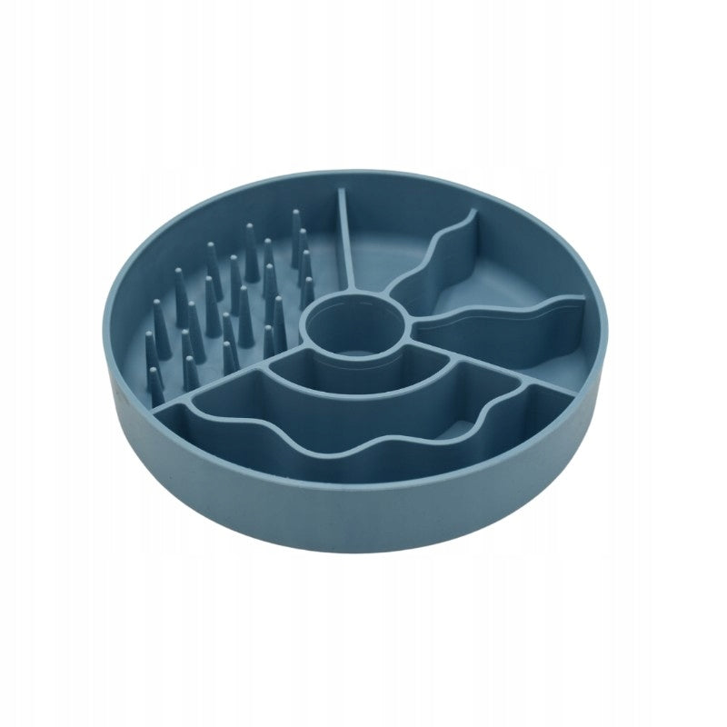 FIBOO SLOW FIBOOWL Slowing Bowl for Medium Dogs - Blue Packaging status original