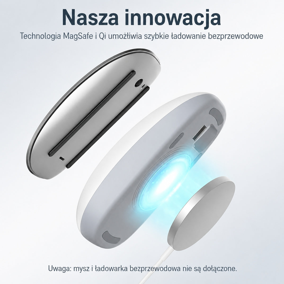 FIDECO MB01 Holder for Apple Magic Mouse 2 Qi MagSafe Ergonomic Case Manufacturer Fideco