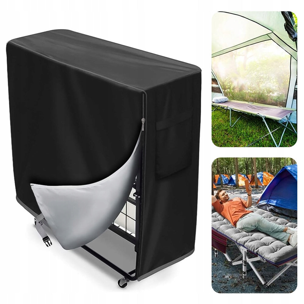 FIELD BED COVER FOLDABLE WATERPROOF 99X38X114CM UV BLACK Product weight with unit packaging 0.31 kg