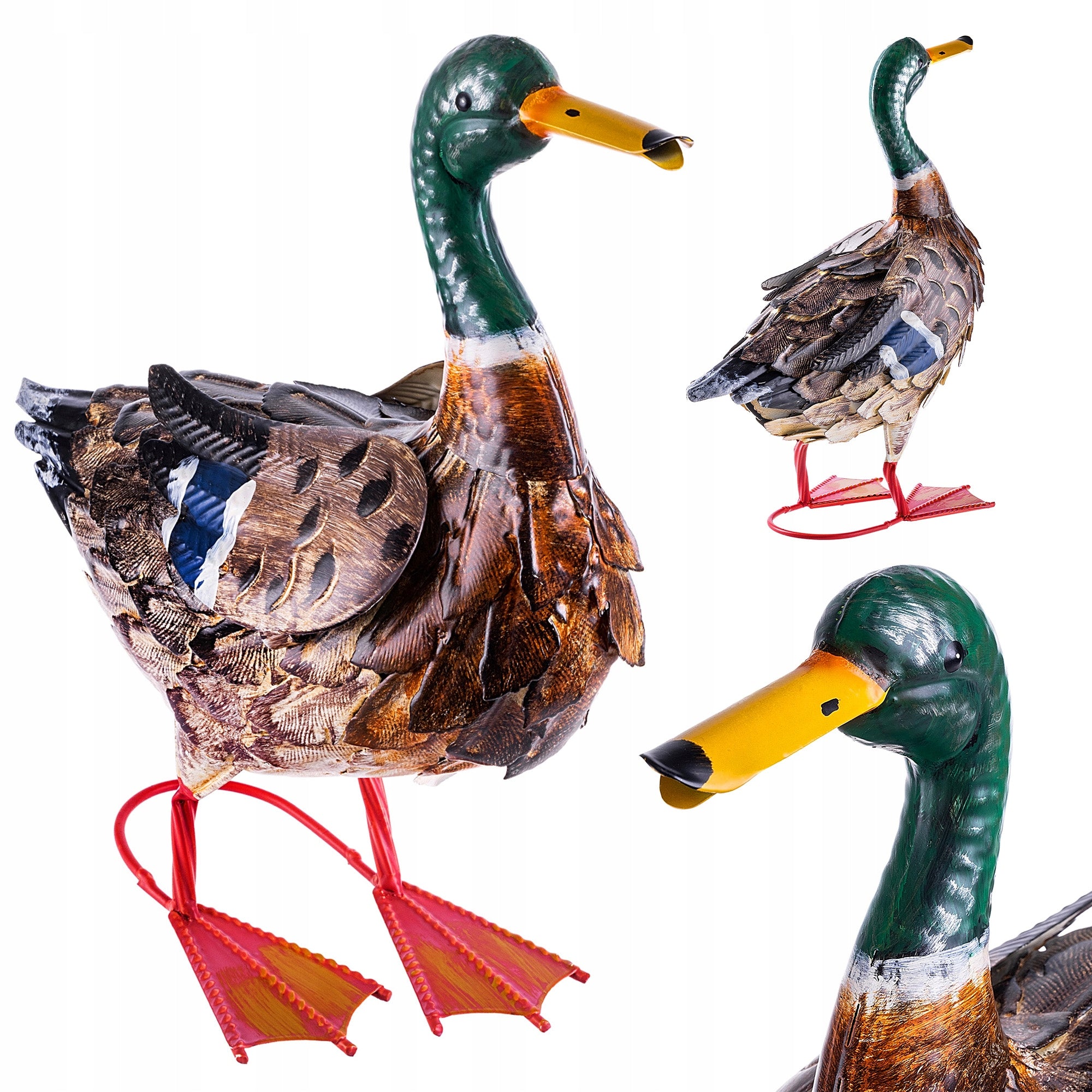 FIGURE FOR GARDEN DUCK 41cm GARDEN STEEL FIGURINE DECORATION LARGE DECORATION