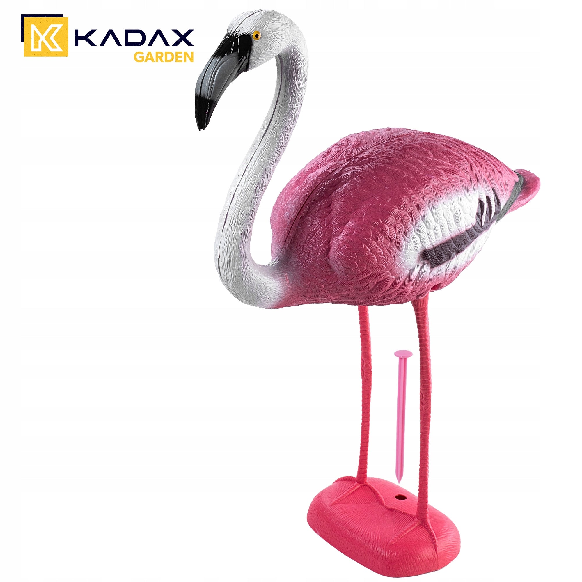 FIGURE GARDEN FIGURINE 80cm DECORATION BIRD FLAMINGO LARGE GARDEN DECORATION XXL Main material synthetic material