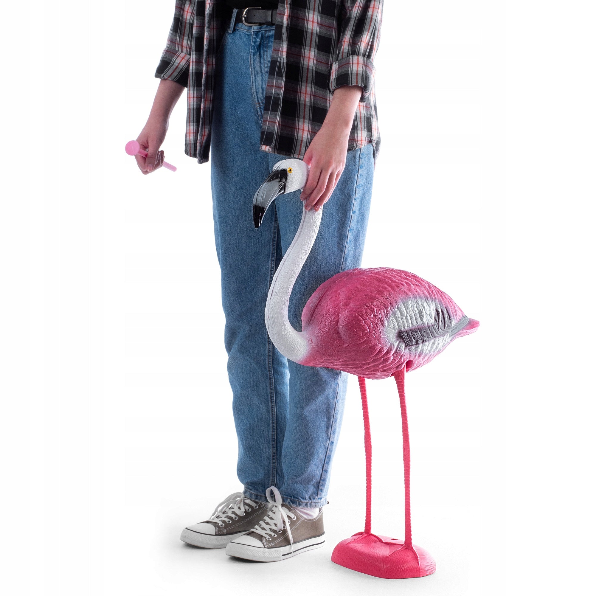 FIGURE GARDEN FIGURINE 80cm DECORATION BIRD FLAMINGO LARGE GARDEN DECORATION XXL Packaging status original