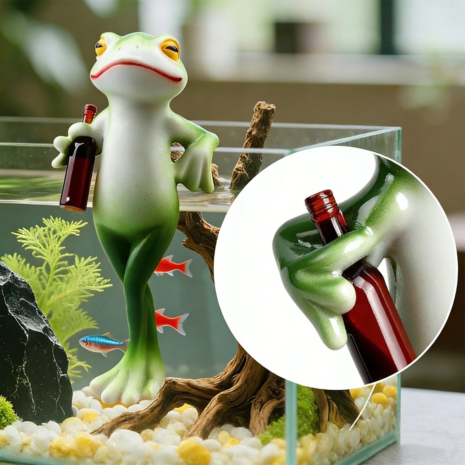 FIGURINES FROG DECORATIVE SMALL SET OF 3 PIECES FOR POTS AND GARDEN Manufacturer code Frog Sculptures
