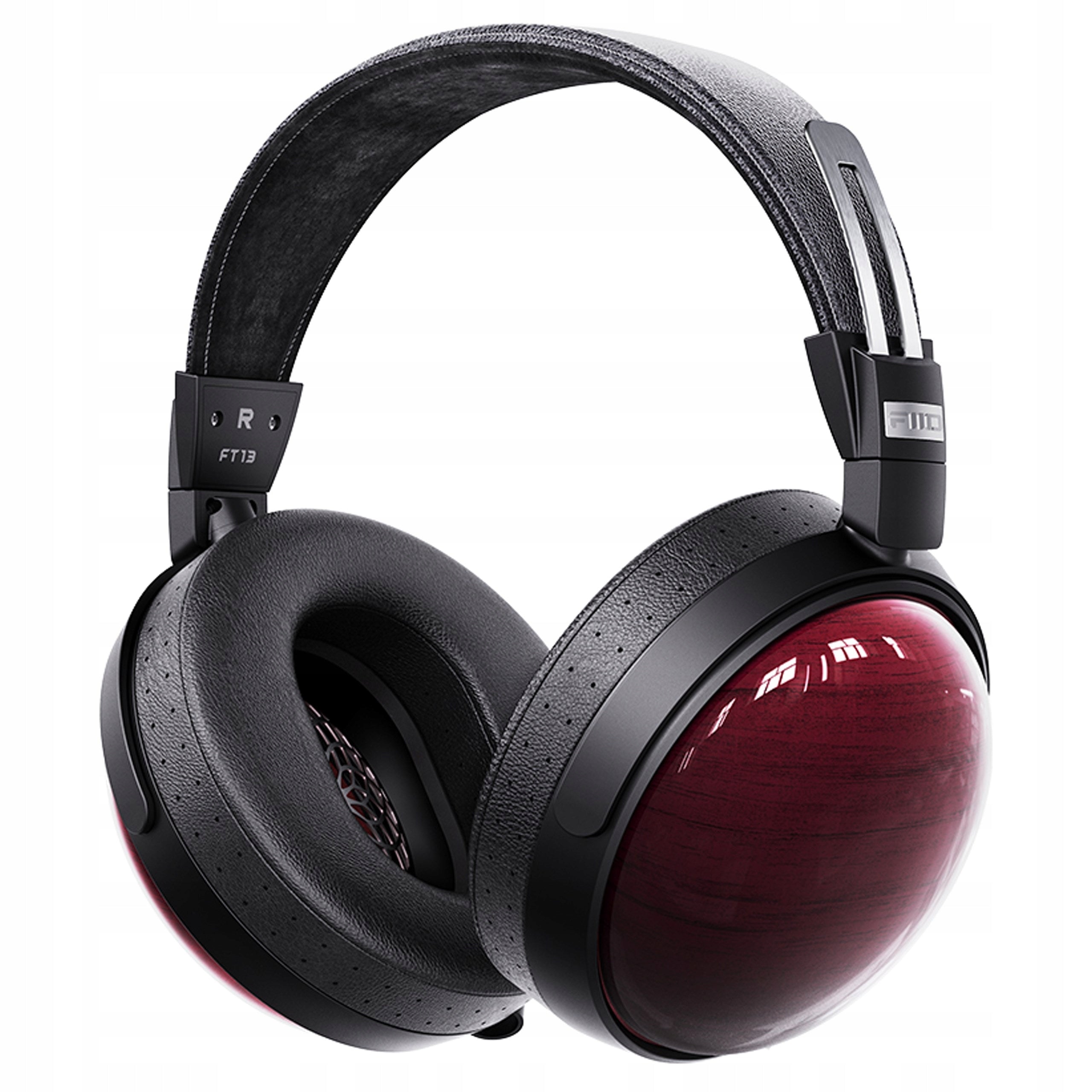 FIIO FT13 OVER-EAR HEADPHONES CLOSED WIRED PREMIUM RED WOOD