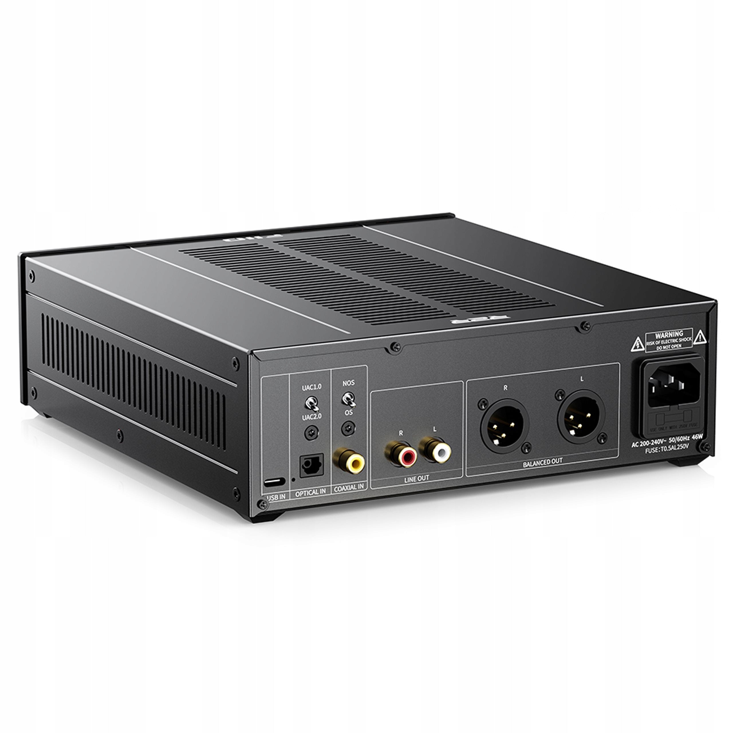 FIIO WARMER R2R DIGITAL ANALOGUE DAC CONVERTER WITH TUBE BUFFER BLACK Packaging status original