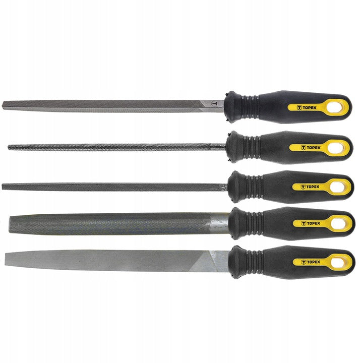 FILES FOR METAL SET 5-PCS 200MM 06A250 TOPEX