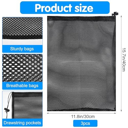 FILTER BAG MESH FOR POND AQUARIUM PUMP 30X40 CM 3 PCS FOR HOME Manufacturer code Bez marki