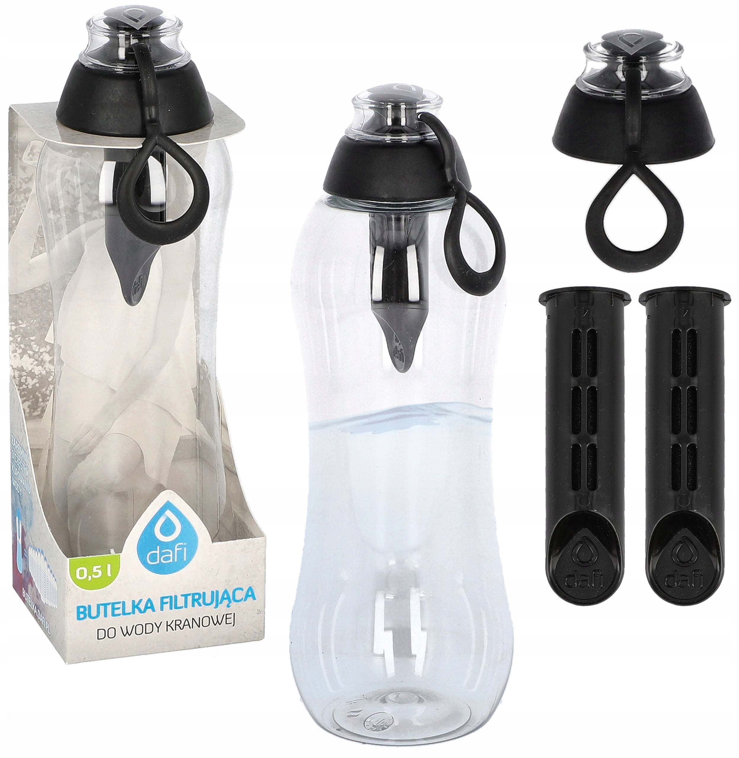 FILTER BOTTLE Dafi Soft 0,5 + 3 FILTERS CARTRIDGES