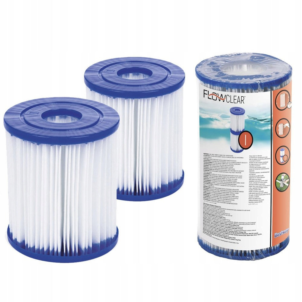 FILTER FILTERS 2 PCS FOR POOL PUMP TYPE AND BESTWAY 58093