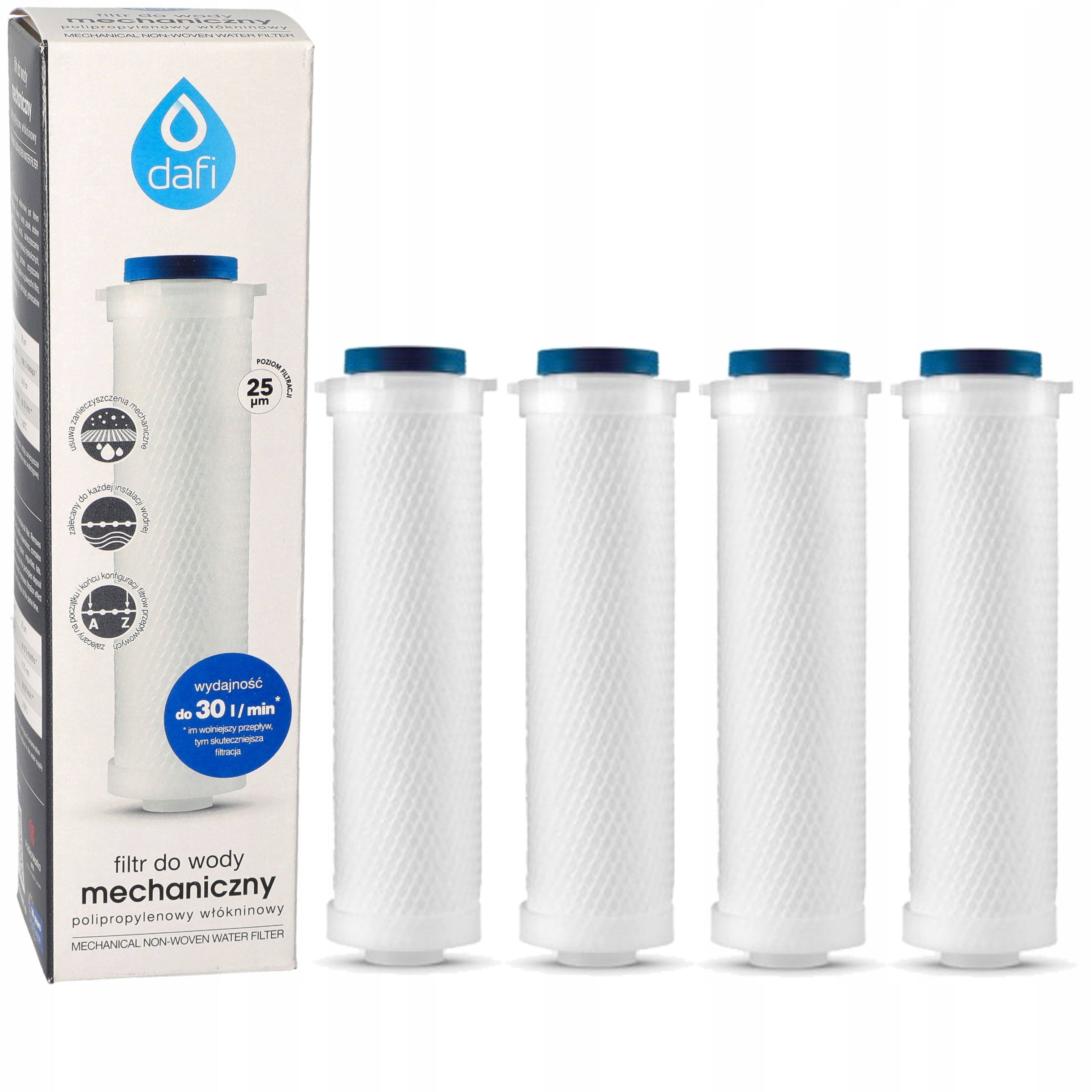 FILTER FLOW CARTRIDGE DAFI POLYPROPYLENE x4