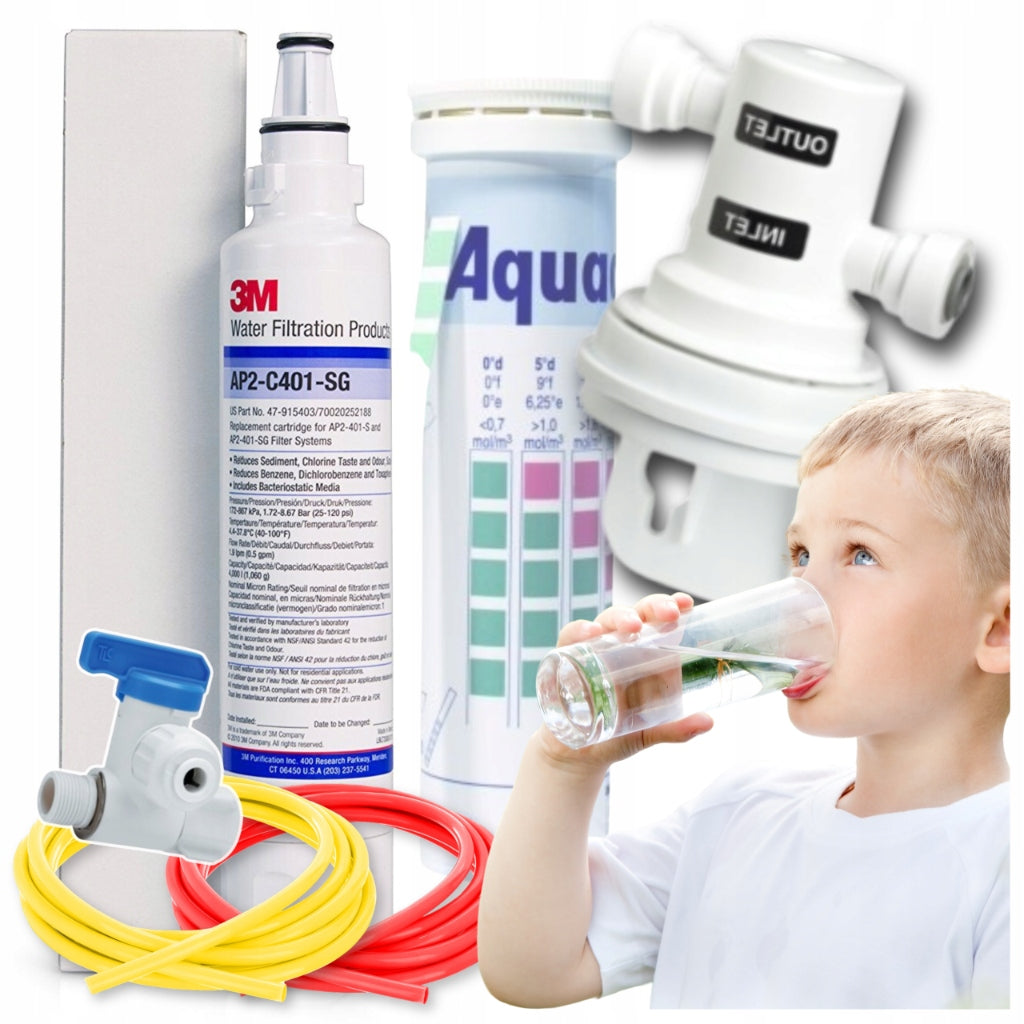 FILTER FOR DRINKING WATER TREATMENT UNDER THE SINK 3M PZH KITCHEN FILTER SET