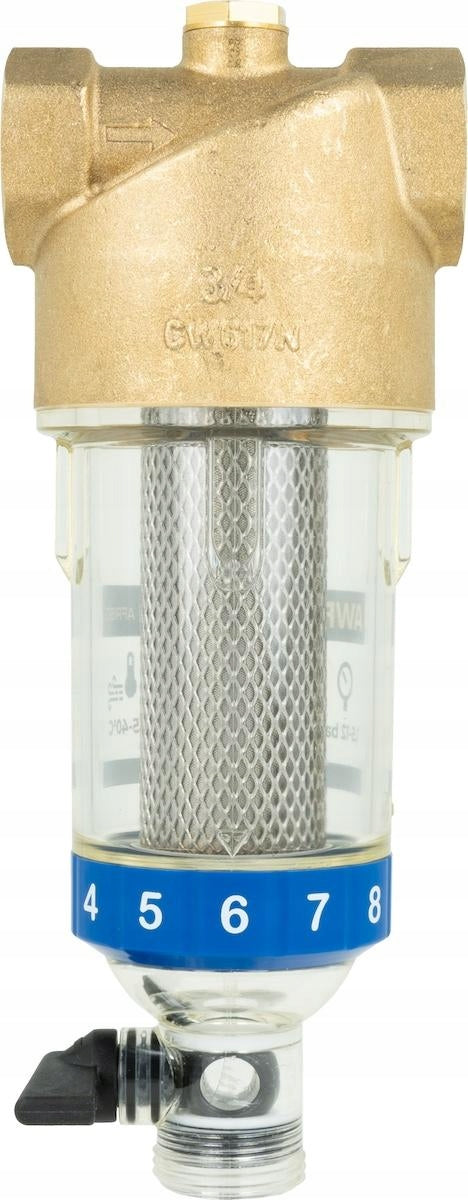 FILTER FOR HOME FOR COLD WATER WITH BACKWASH GW 3/4'' AFRISO AWF 120 Manufacturer code 605160870