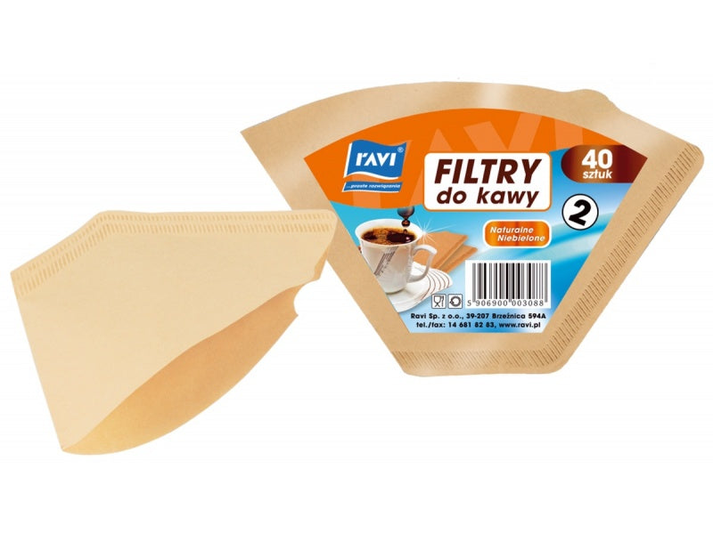 FILTER FUNNEL FILTERS FOR BREWING COFFEE 2 40PCS