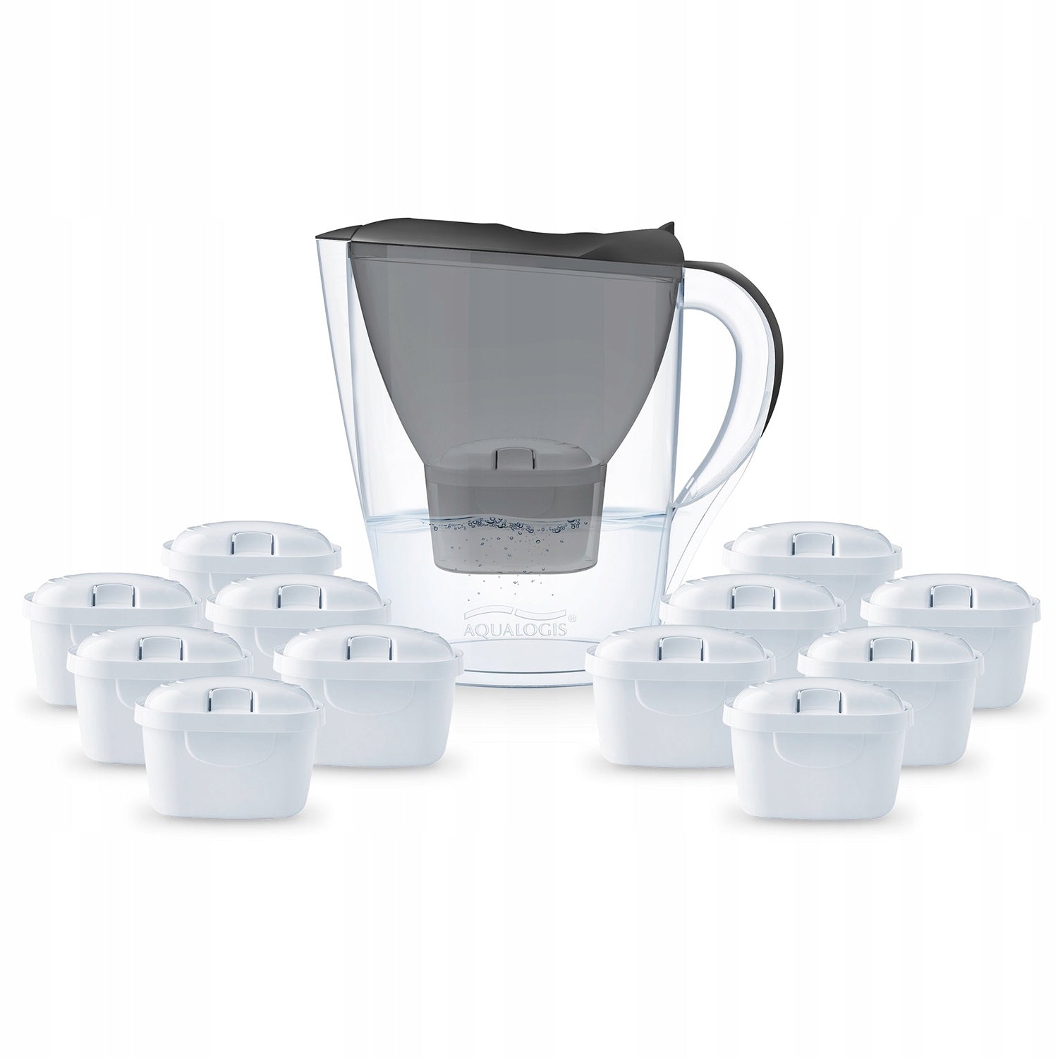 FILTER JUG AQUALOGIS + 12 WATER FILTER PURE+