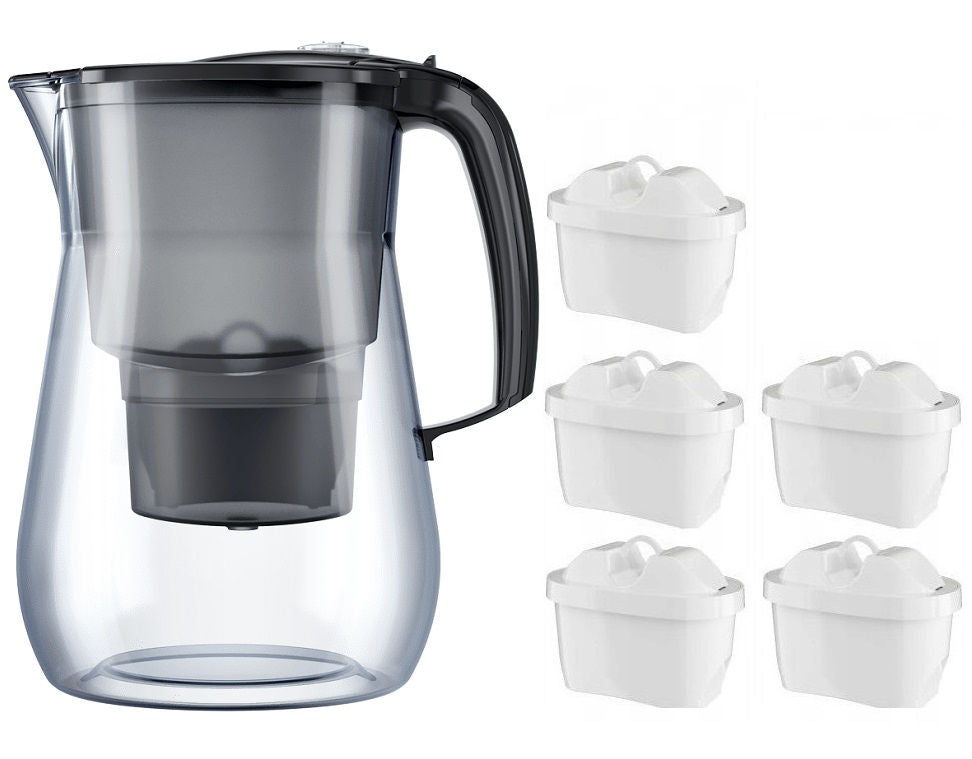FILTER JUG AQUAPHOR ONYX 4,2L BLACK +5 FILTERS