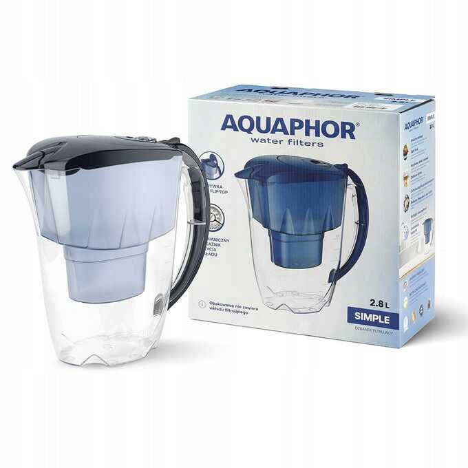 FILTER JUG AQUAPHOR SIMPLE 2,8 L GREY WITHOUT CARTRIDGE Packaging status original