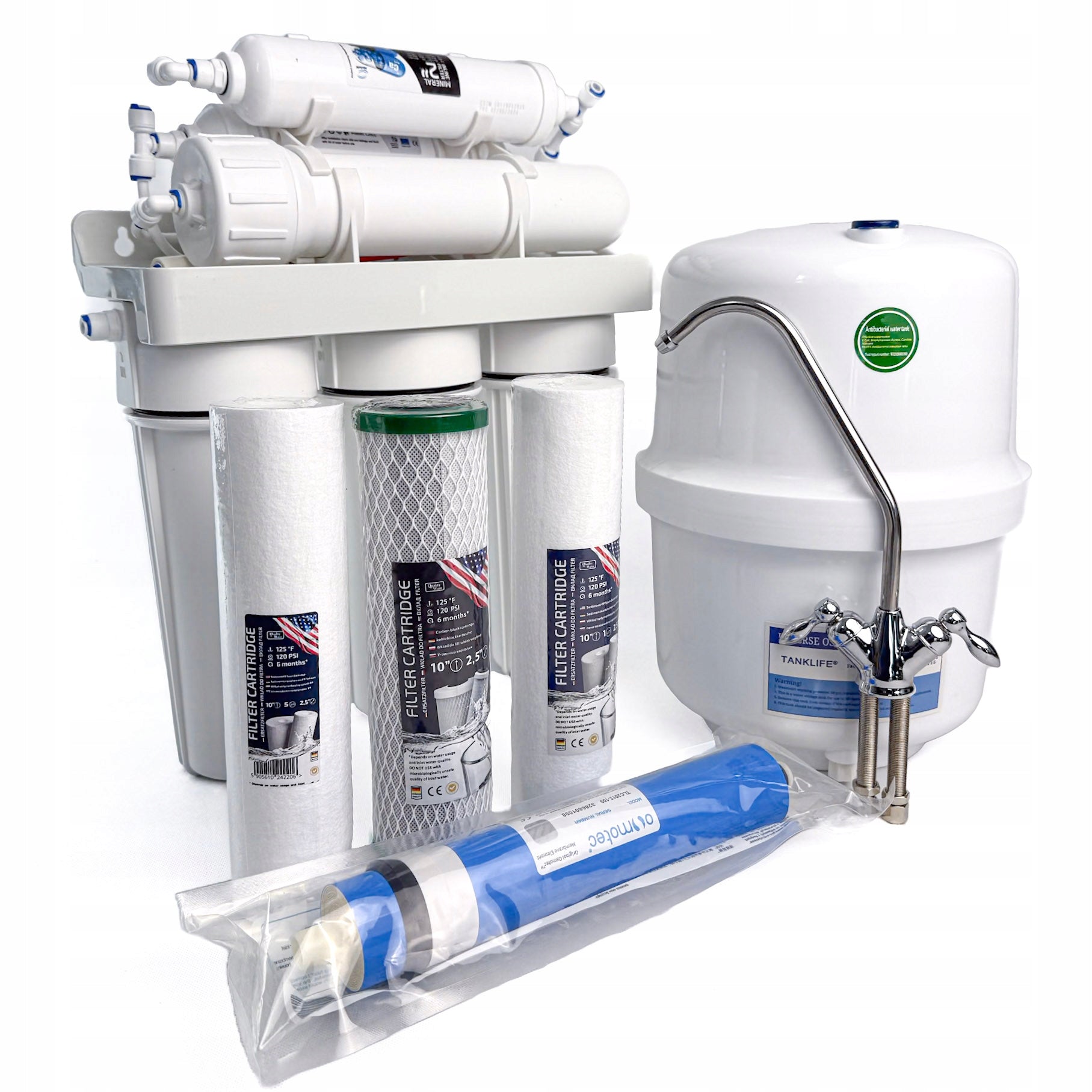 FILTER RO6 HYDRO OSMOSIS MINERAL + CARTRIDGE STOCK