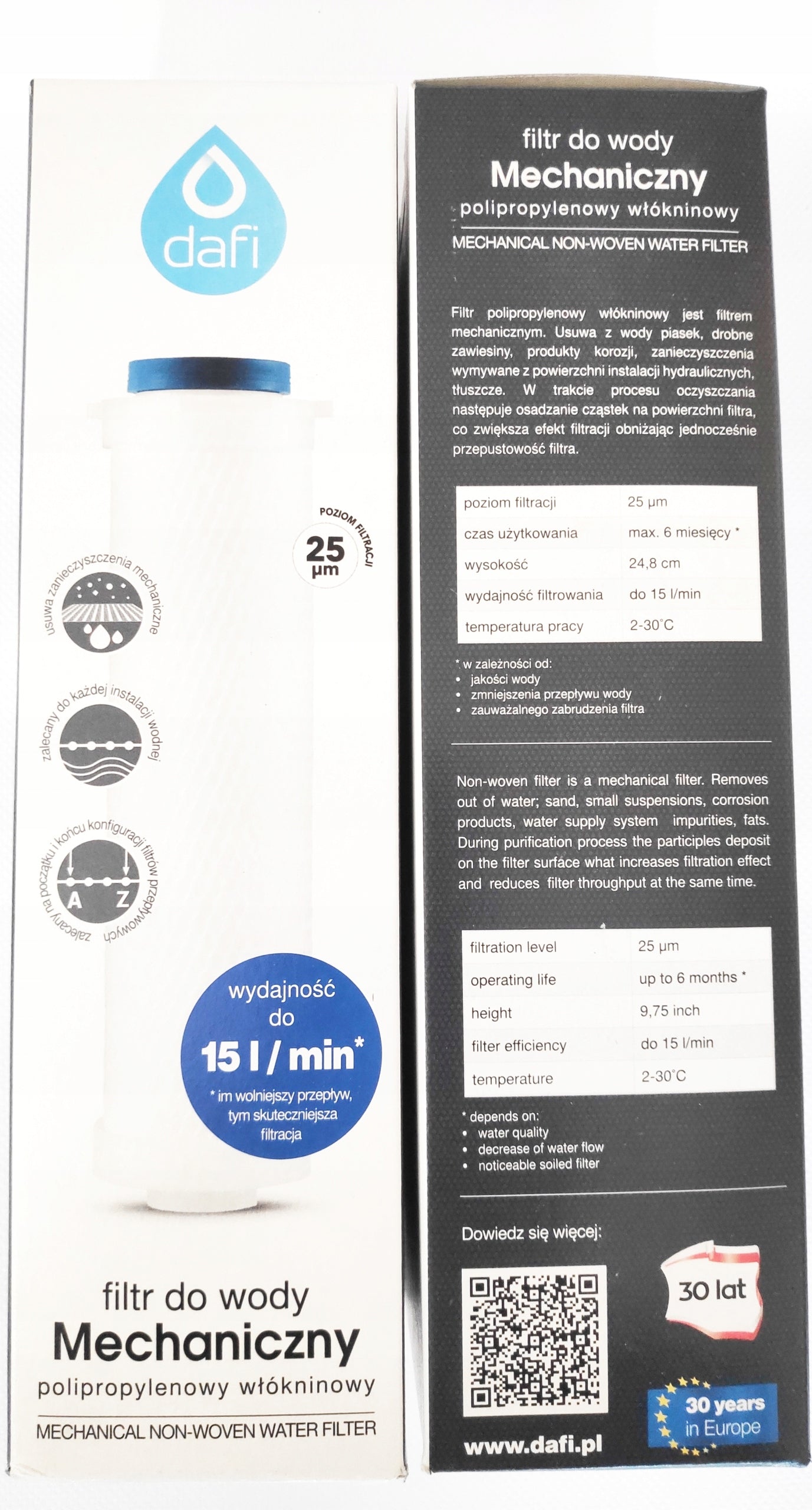 FILTER STATION EKO-DAFI 2 elements+ filters polypropylene carbon Brand Dafi