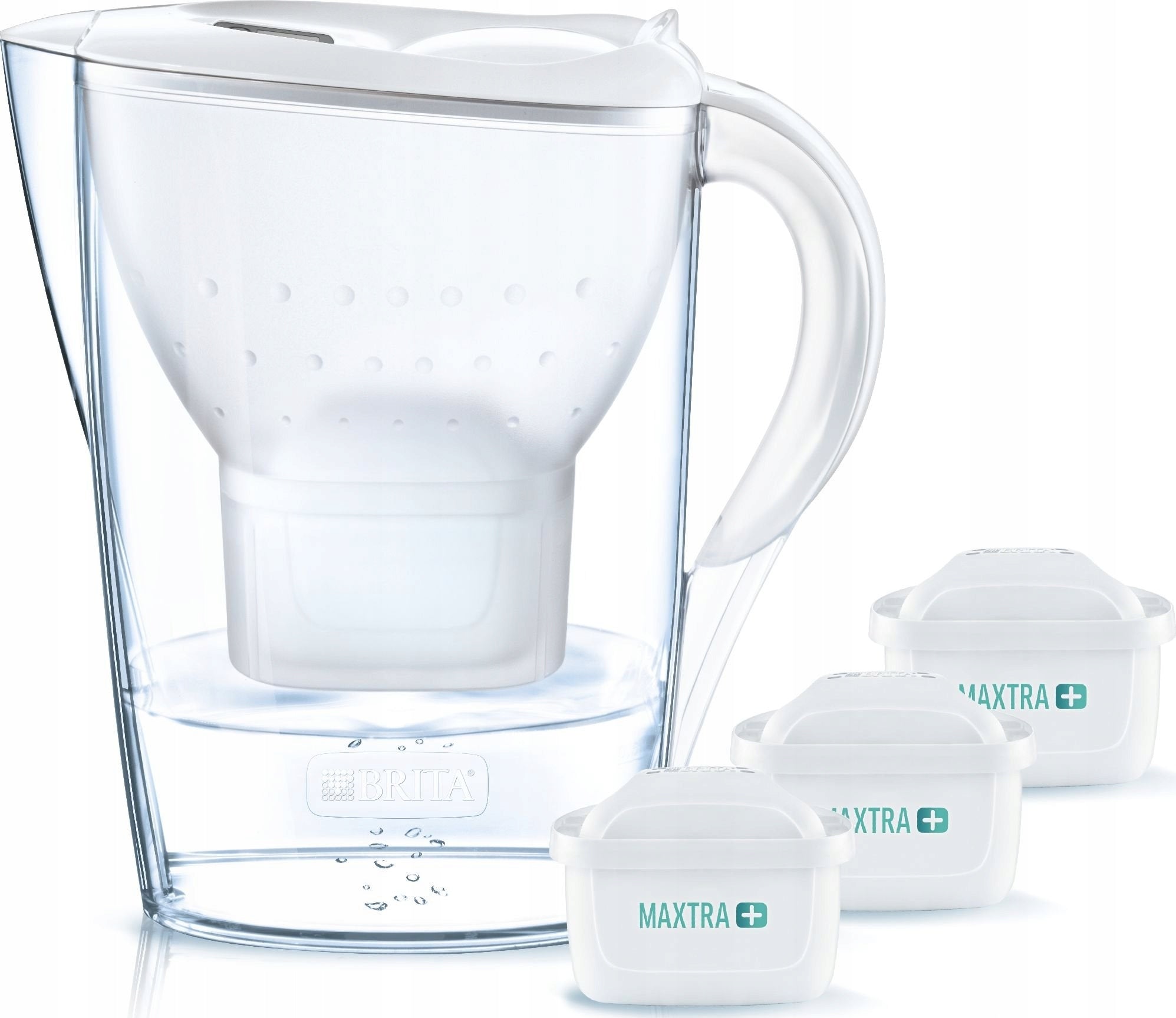 FILTRAČNÍ KONVICE BRITA MARELLA 2,4L FILTR 3 ORIGINÁLNÍ NÁPLNĚ PRO