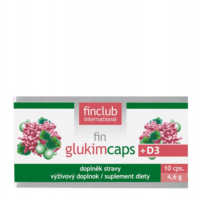 FIN GLUCIMCAPS FINCLUB Wellmune beta-glucan + vitamin D3 resistance 10 kaps.