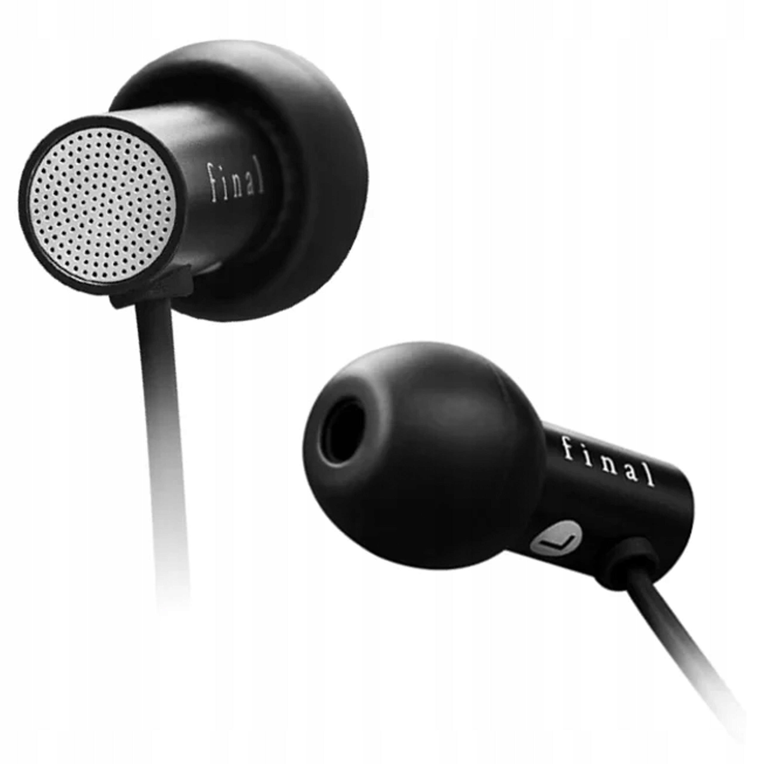 FINAL AUDIO E2000 WIRED IN-EAR HEADPHONES ALUMINIUM 16 Ohm BLACK Manufacturer code FINAL-E2000-BLK