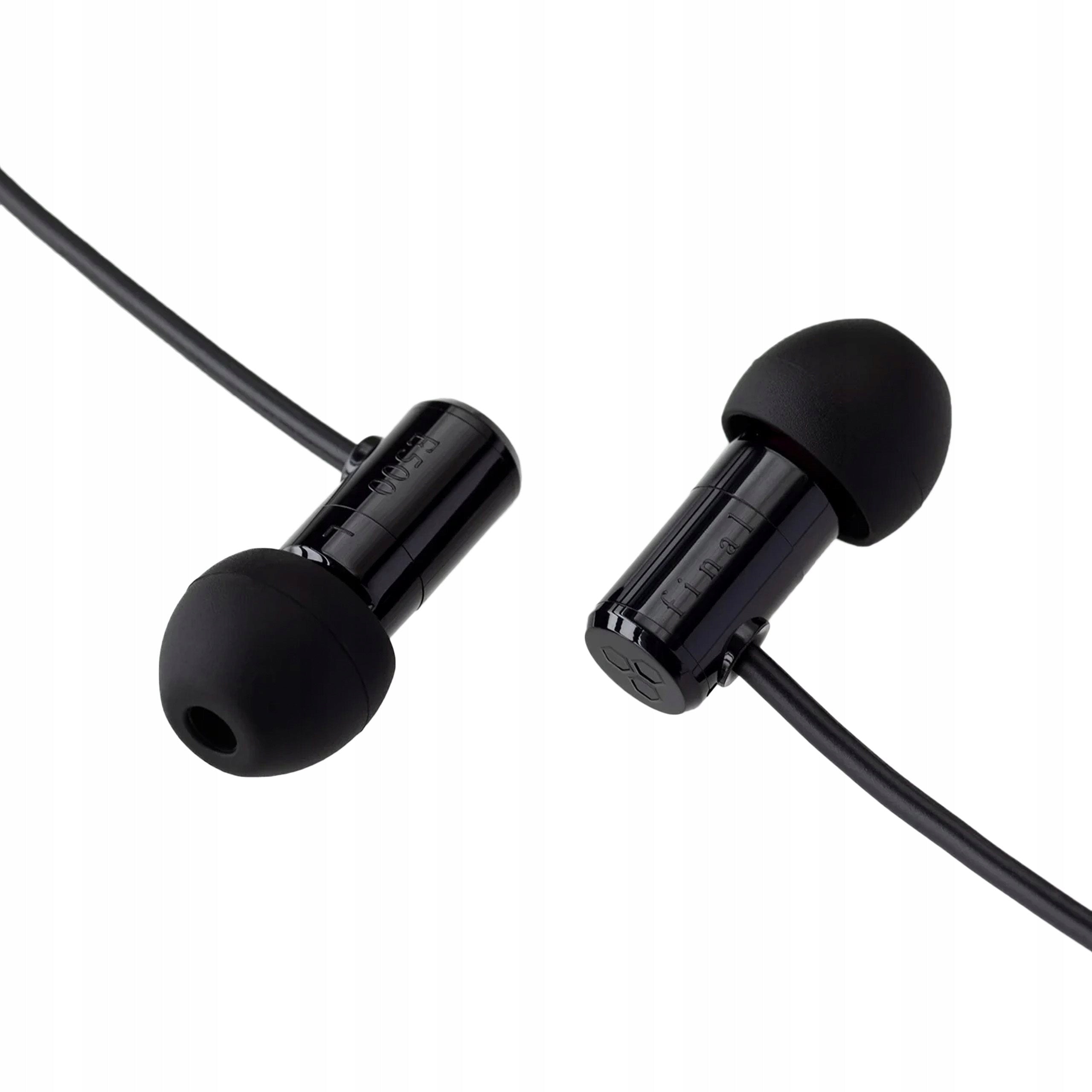 FINAL AUDIO E500 WIRED IN-EAR HEADPHONES FOR ASMR VR 16 Ohm BLACK Manufacturer code E500