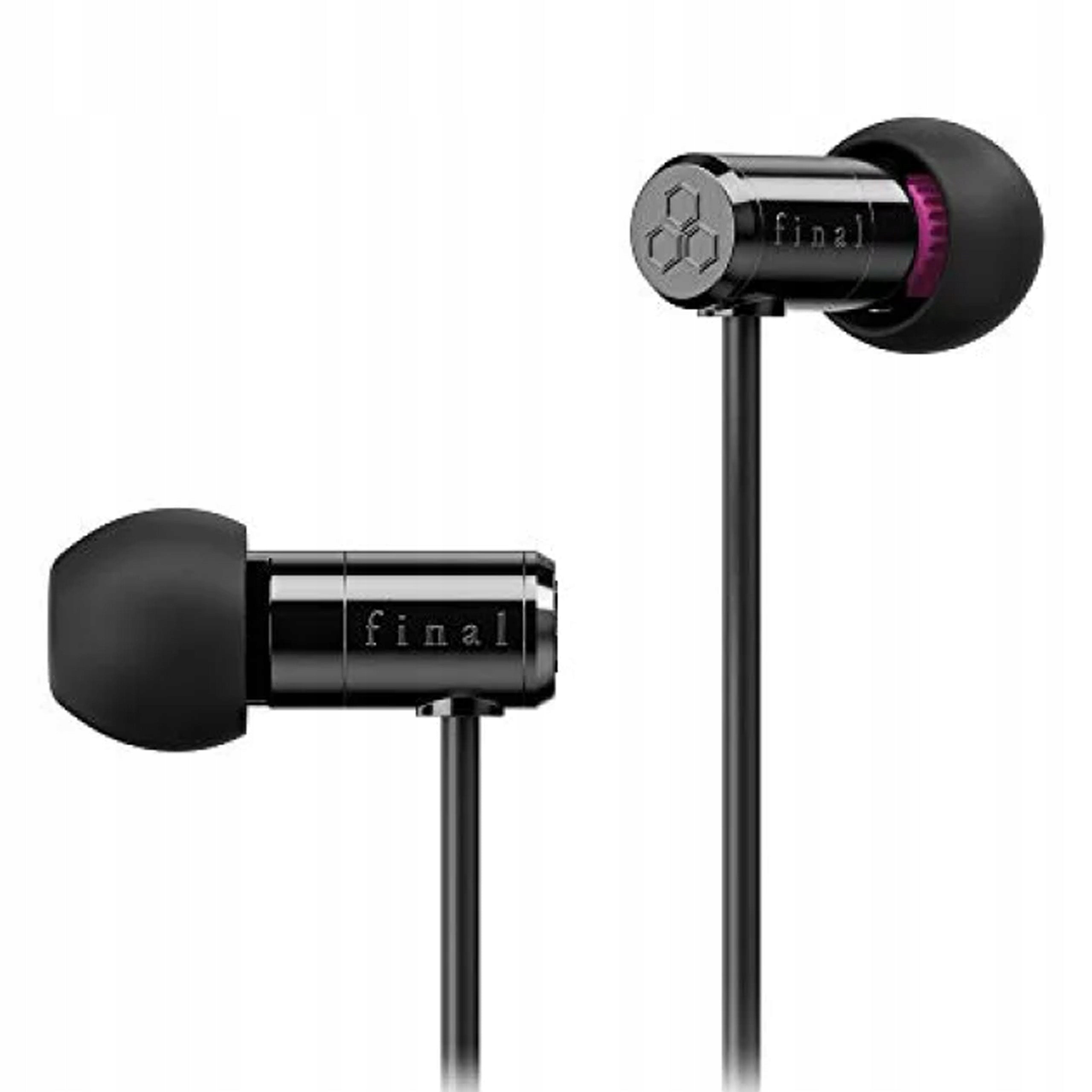 FINAL AUDIO E500 WIRED IN-EAR HEADPHONES FOR ASMR VR 16 Ohm BLACK Packaging status original