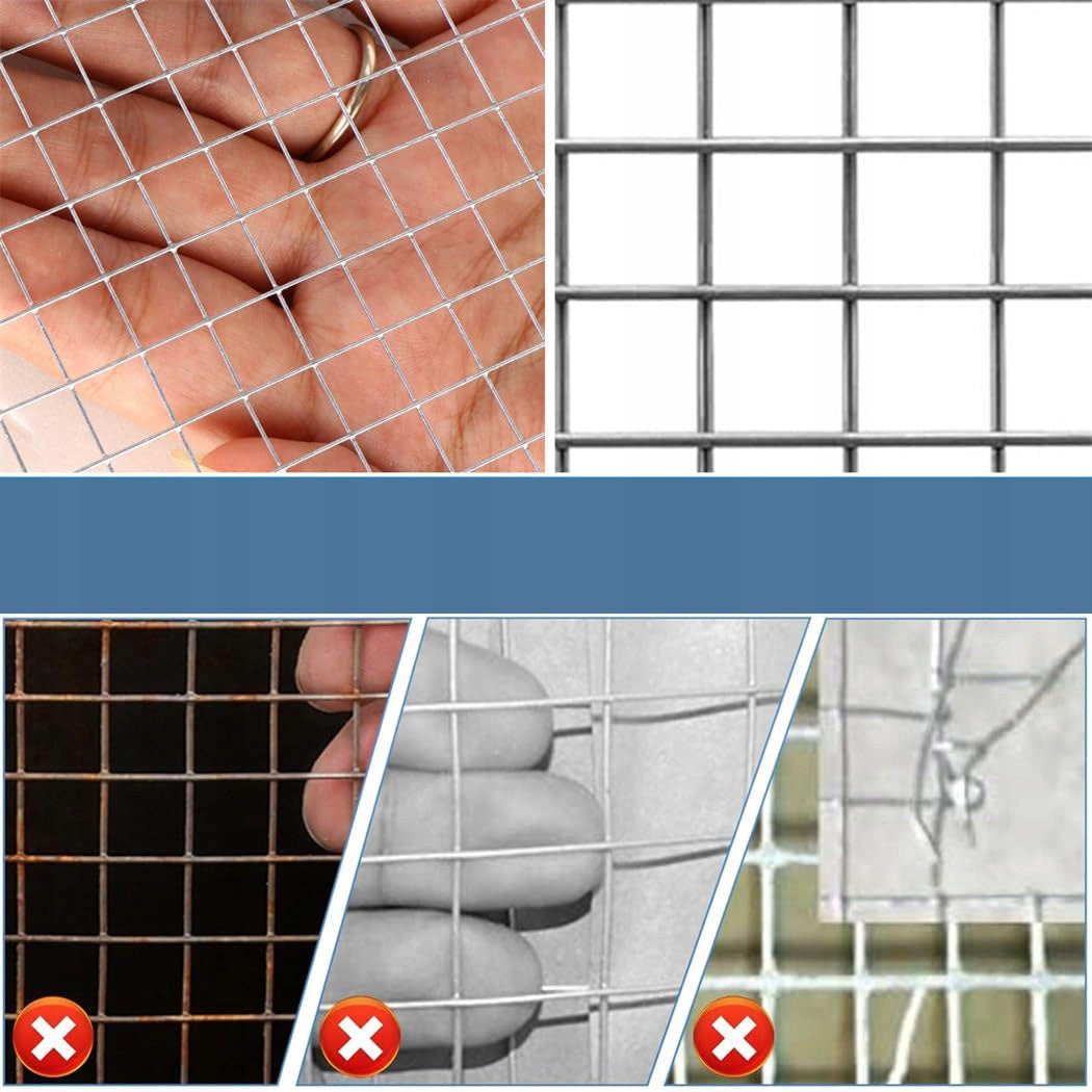 FINE MESH WIRE GRATING METAL WIRE MESH IN ROLL 0,4X10M Use Against martens mice