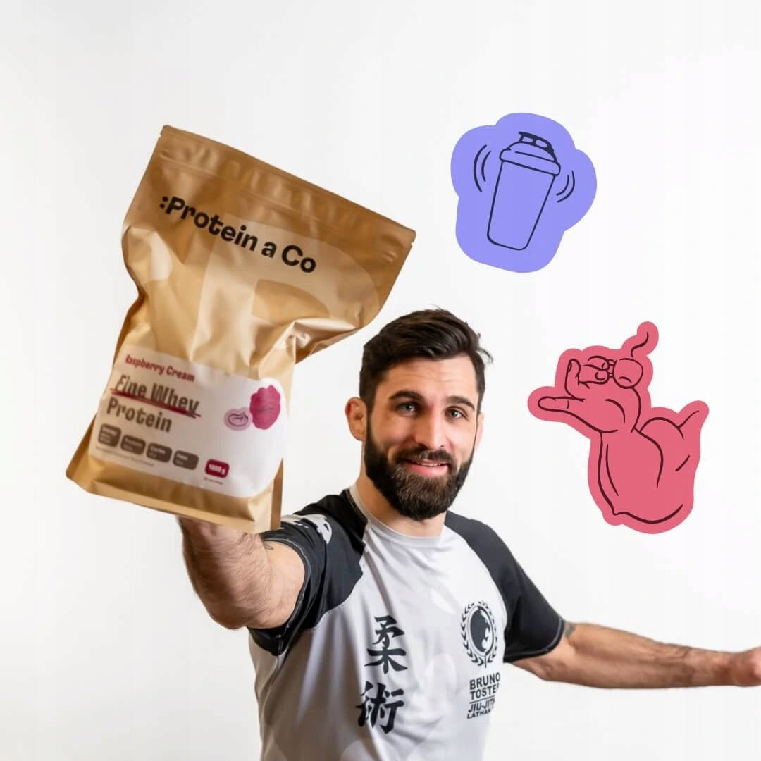 FINE WHEY – protein sweetened with stevia extract, FLAVOR: Vanilla dream Expiration date at least six months from the date of purchase