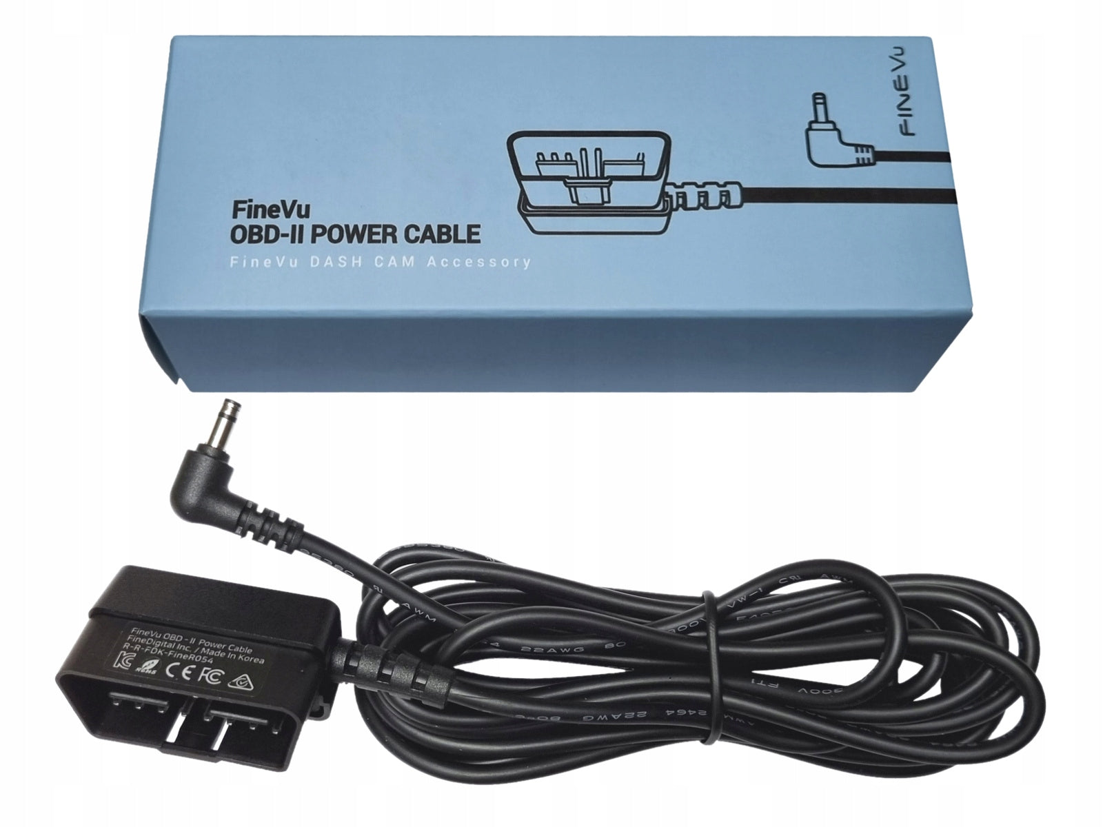 FINEVu recorder power cable with OBD-II socket, Parking mode support Batteries included no