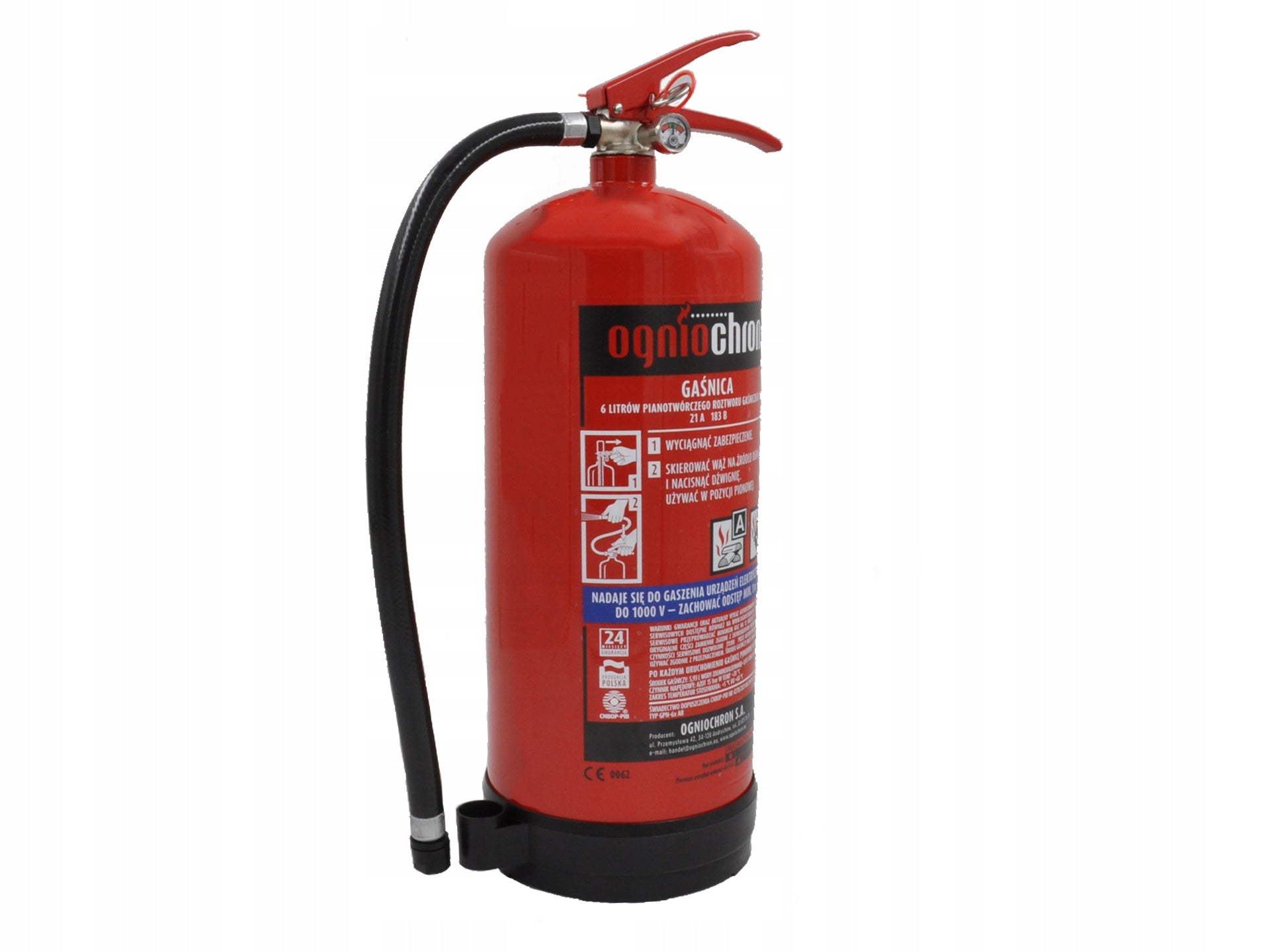 FIRE EXTINGUISHER FOAM LIQUID 6L AB for garage home from EKOLOGICNA Manufacturer code 3337.GPN-6x AB