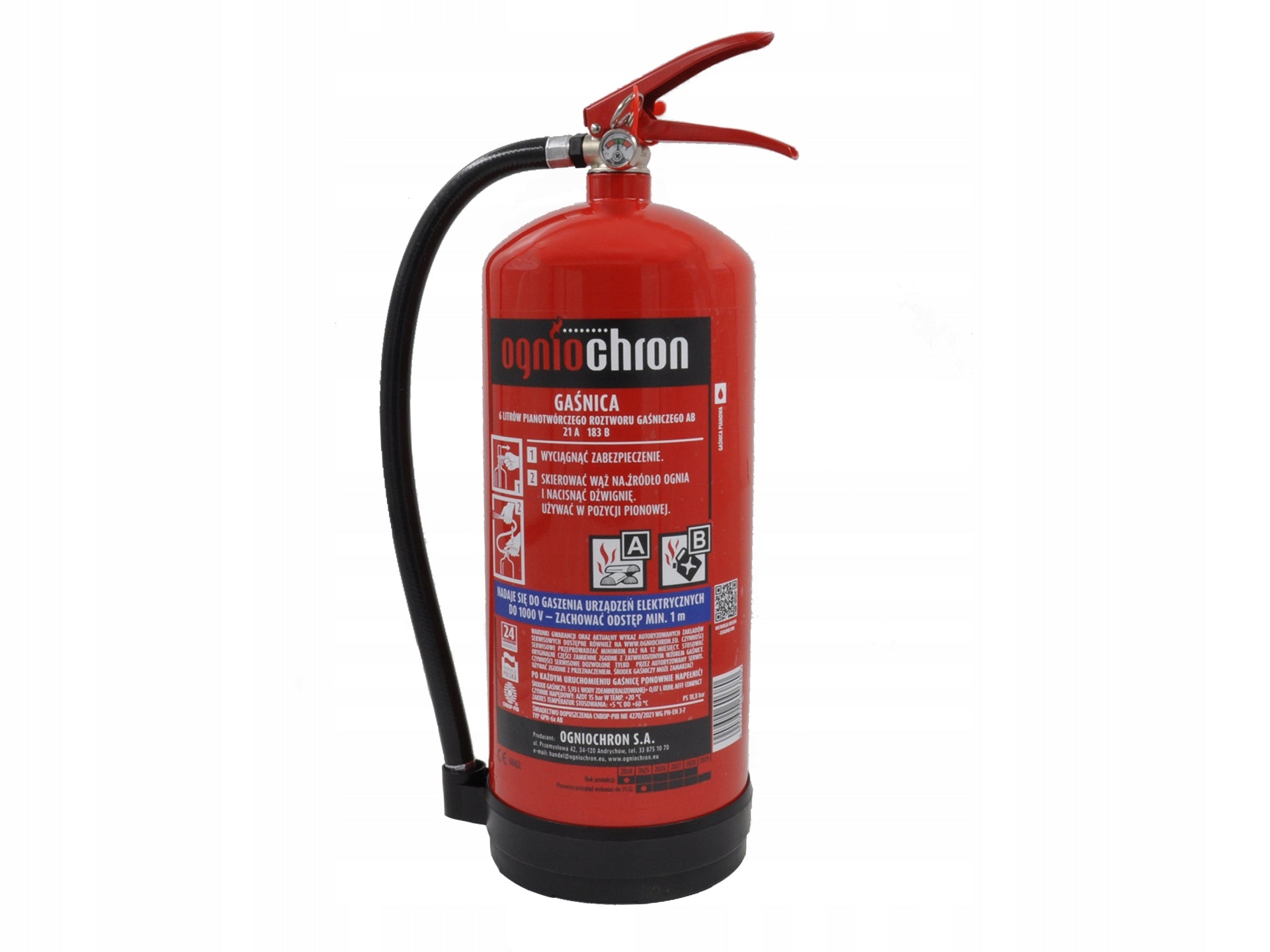 FIRE EXTINGUISHER FOAM LIQUID 6L AB for garage home from EKOLOGICNA