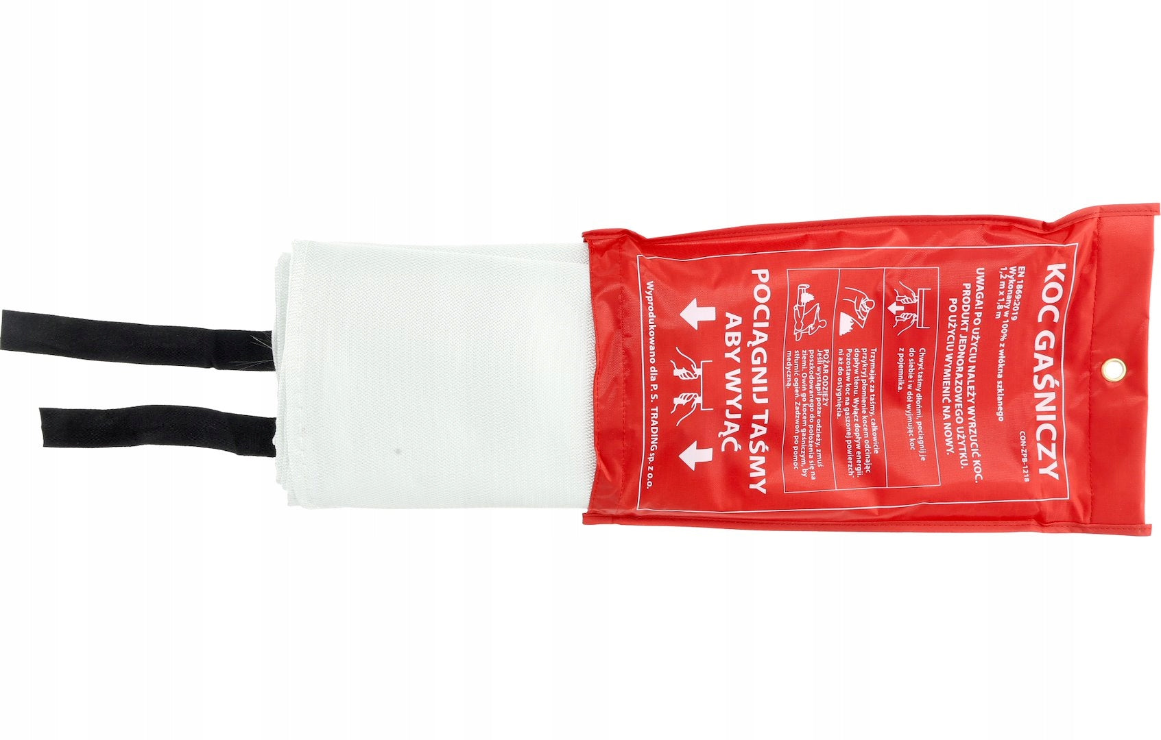 FIRE FIBERGLASS FIRE EXTINGUISHING BLANKET 1,2mx1,8m CERTIFICATE Manufacturer code V90003