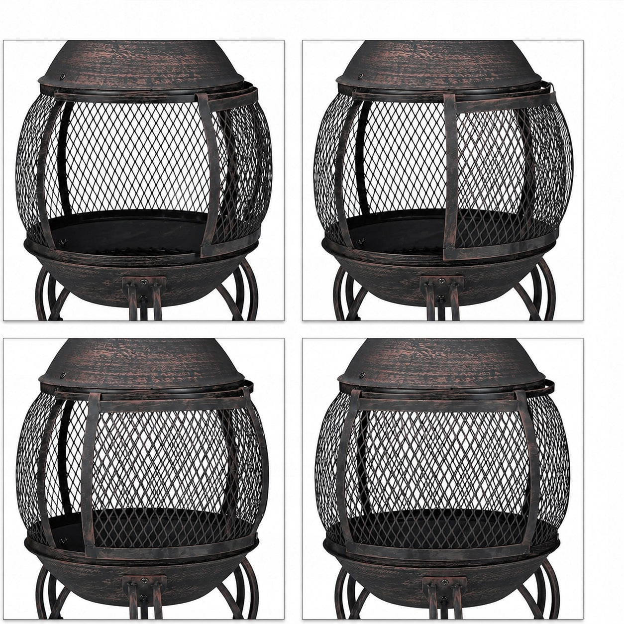FIREPLACE GARDEN FIREPLACE FOR WOOD TERRACE STOVE Material steel
