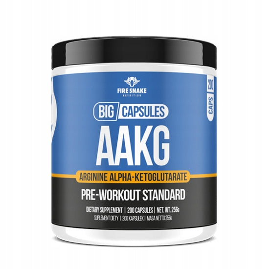 FIRESNAKE AAKG 200 KAPS 1100mg STRENGTH PUMP ARGININE