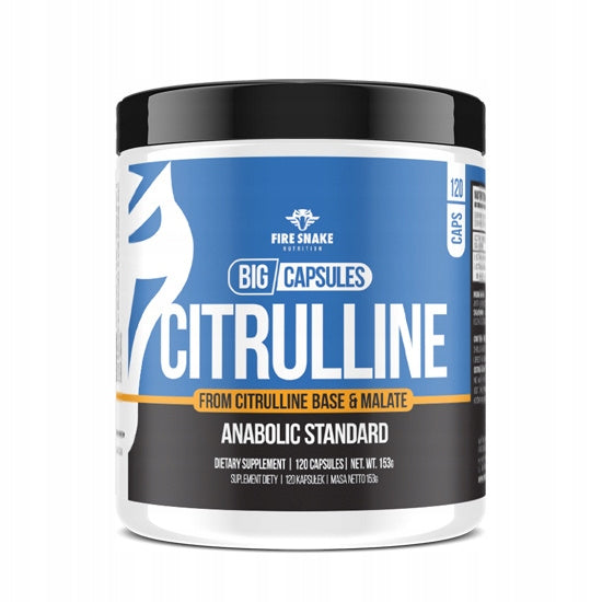 FIRESNAKE CITRULLINE 120CAPS L-CITRULLINE + MALATE PUMP MUSCLE STRENGTH
