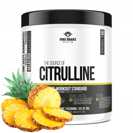 FIRESNAKE CITRULLINE MALATE 300G CITRULLINE MALATE STRENGTH OXYGEN Pineapple Brand Fire Snake