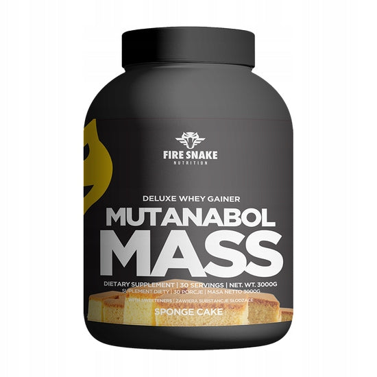 FIRESNAKE MUTANABOL MASS GAINER 3000g WPC WPI WAXY MAIZE biscuit