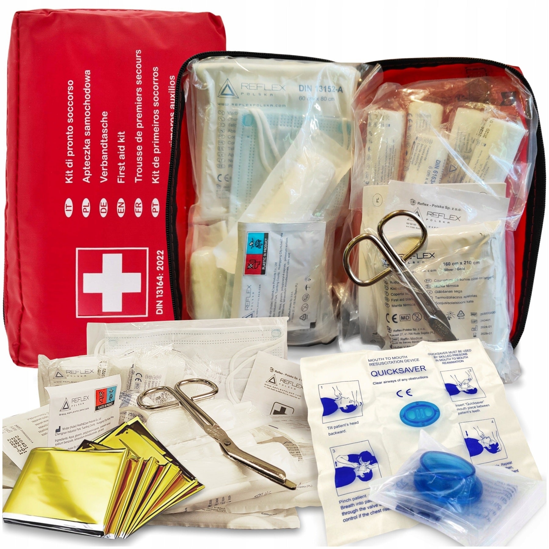 FIRST AID KIT WHOLE EUROPE DIN 13164 NEW REQUIREMENTS 2026