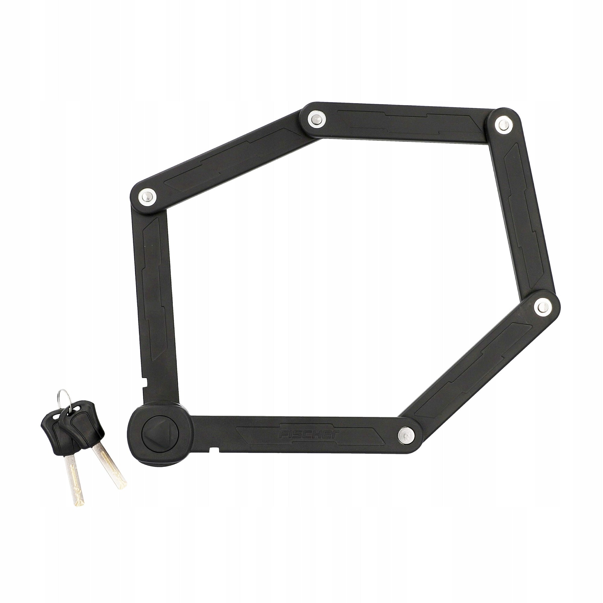 FISCHER Bicycle Clasp FOLDING 85 cm Lock for Bike with Key STRONG Kind folding lock