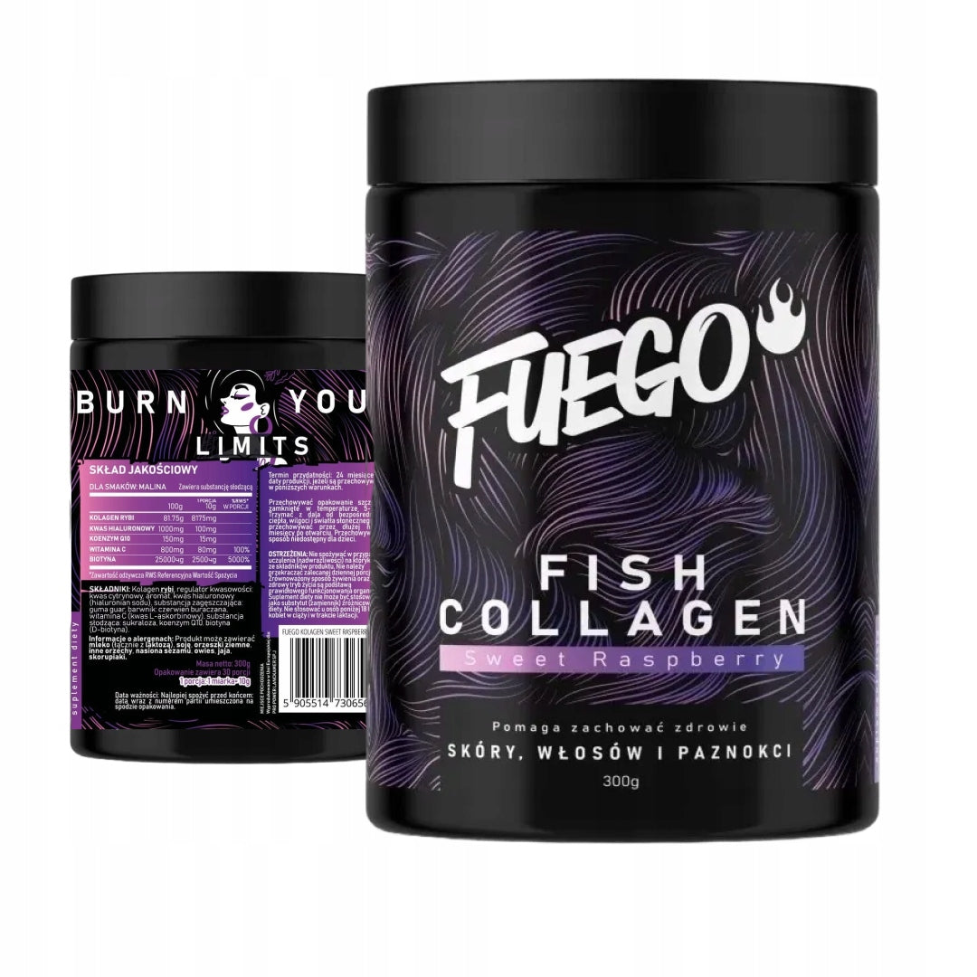 FISH COLLAGEN FUEGO 300 g SWEET RASPBERRY FISH COLLAGEN Medical device no