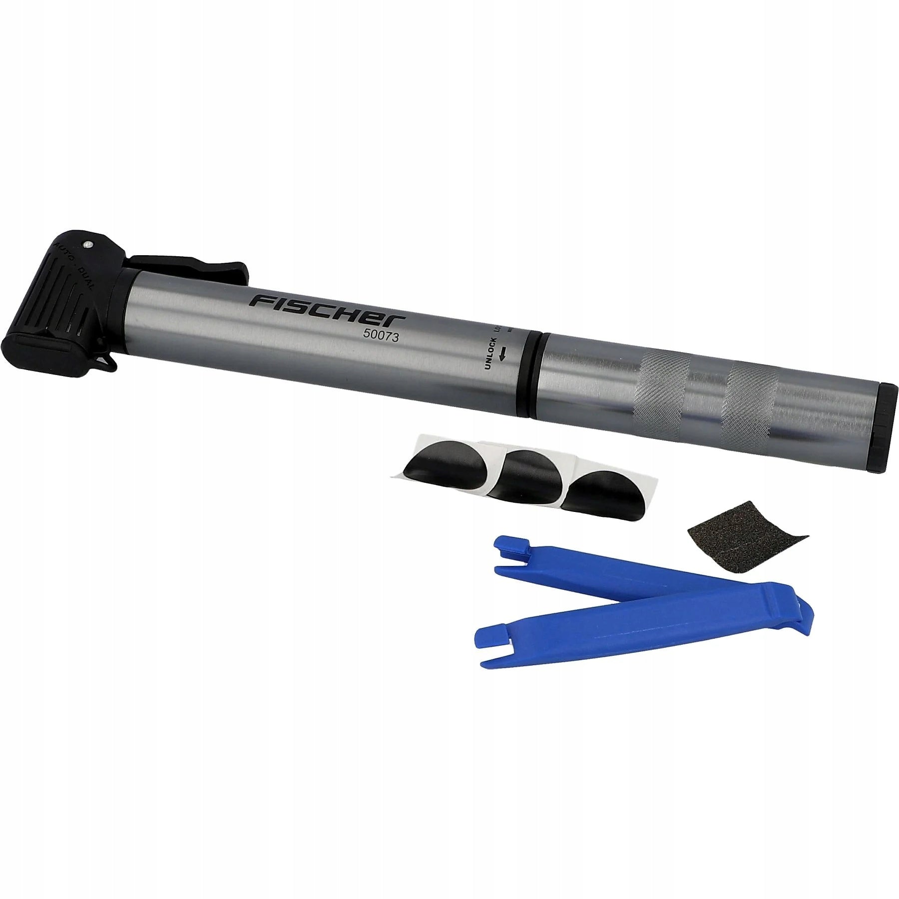FISHER PROFESSIONAL STRONG ALUMINUM MINI PUMP 28cm WITH REPAIR KIT