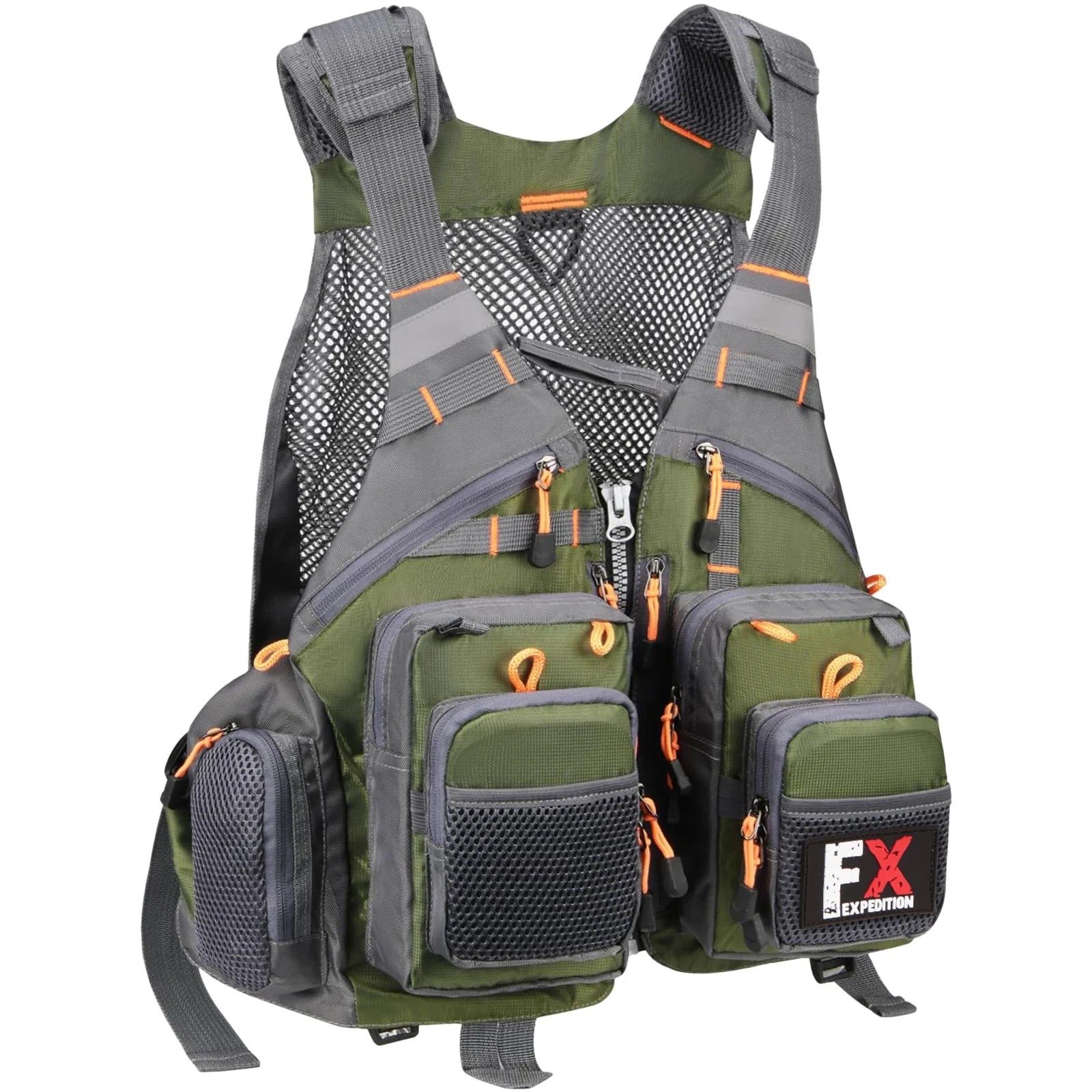 FISHERMAN'S VEST ADJUSTABLE S-XXXL LIGHTWEIGHT 7 FISHING POCKETS Size universal