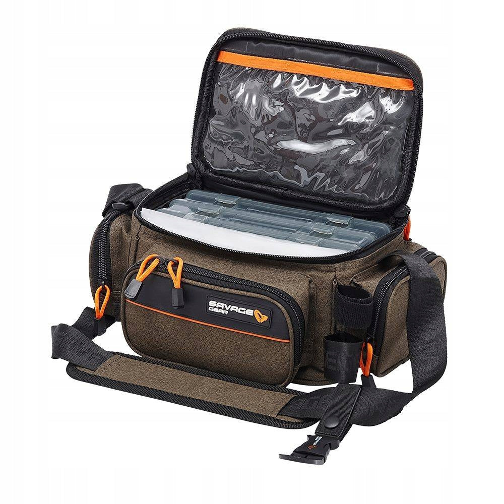 FISHING BAG SAVAGE GEAR S 15X36X23CM 5.5L +3 BOXES EAN (GTIN) 5706301742414