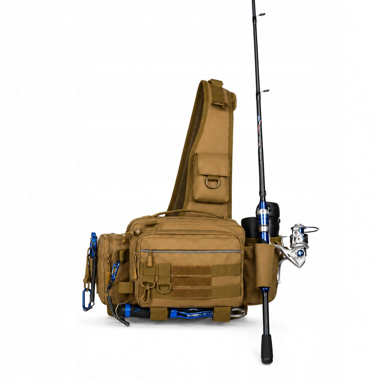 FISHING BAG SPINNING BACKPACK FOR FISH ORGANIZER COVER GIFT Packaging status original