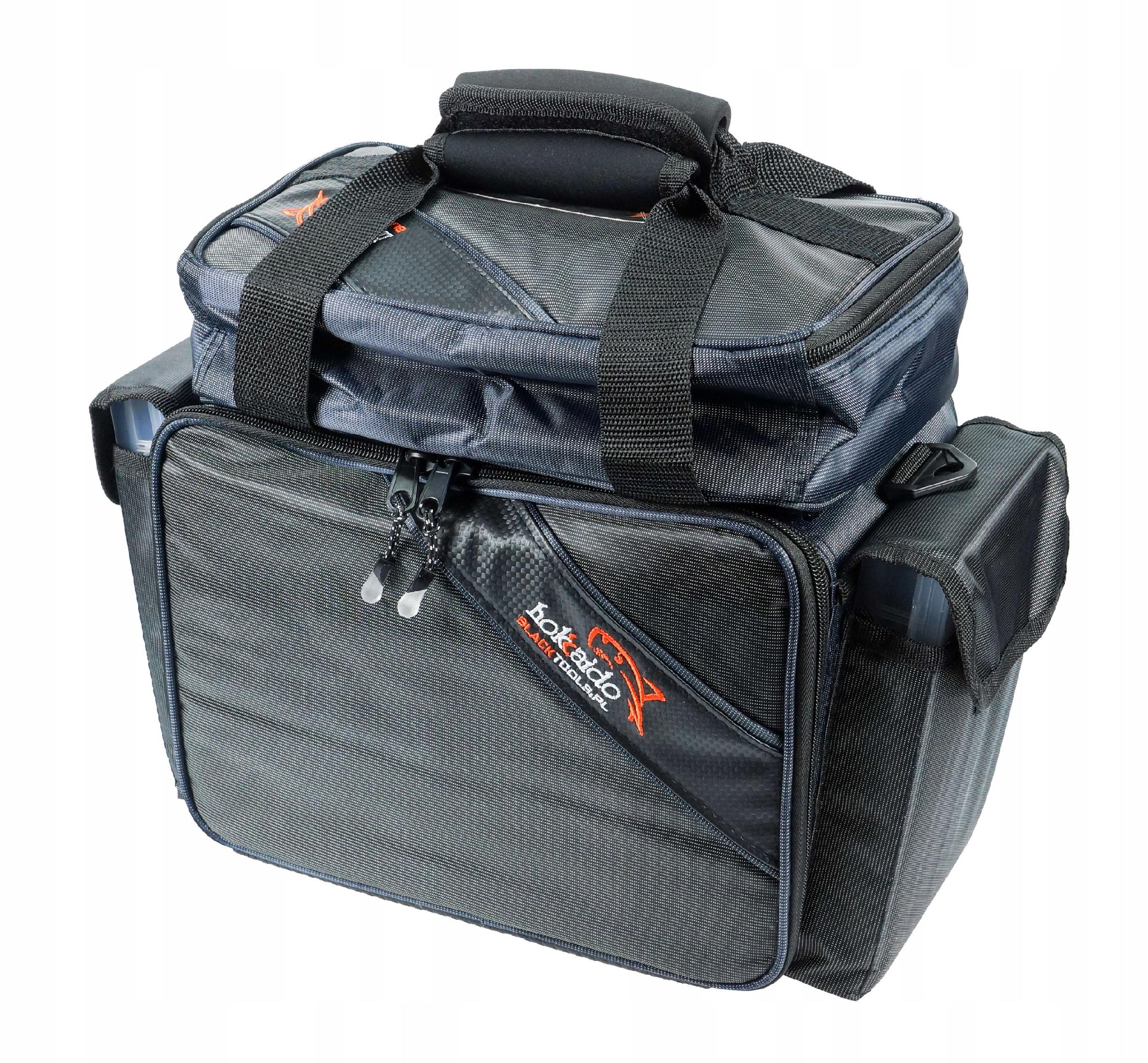 FISHING BAG WITH 6 BOXES HOKKADO 40/20/30-6 FOR ANGLER HKK Color black